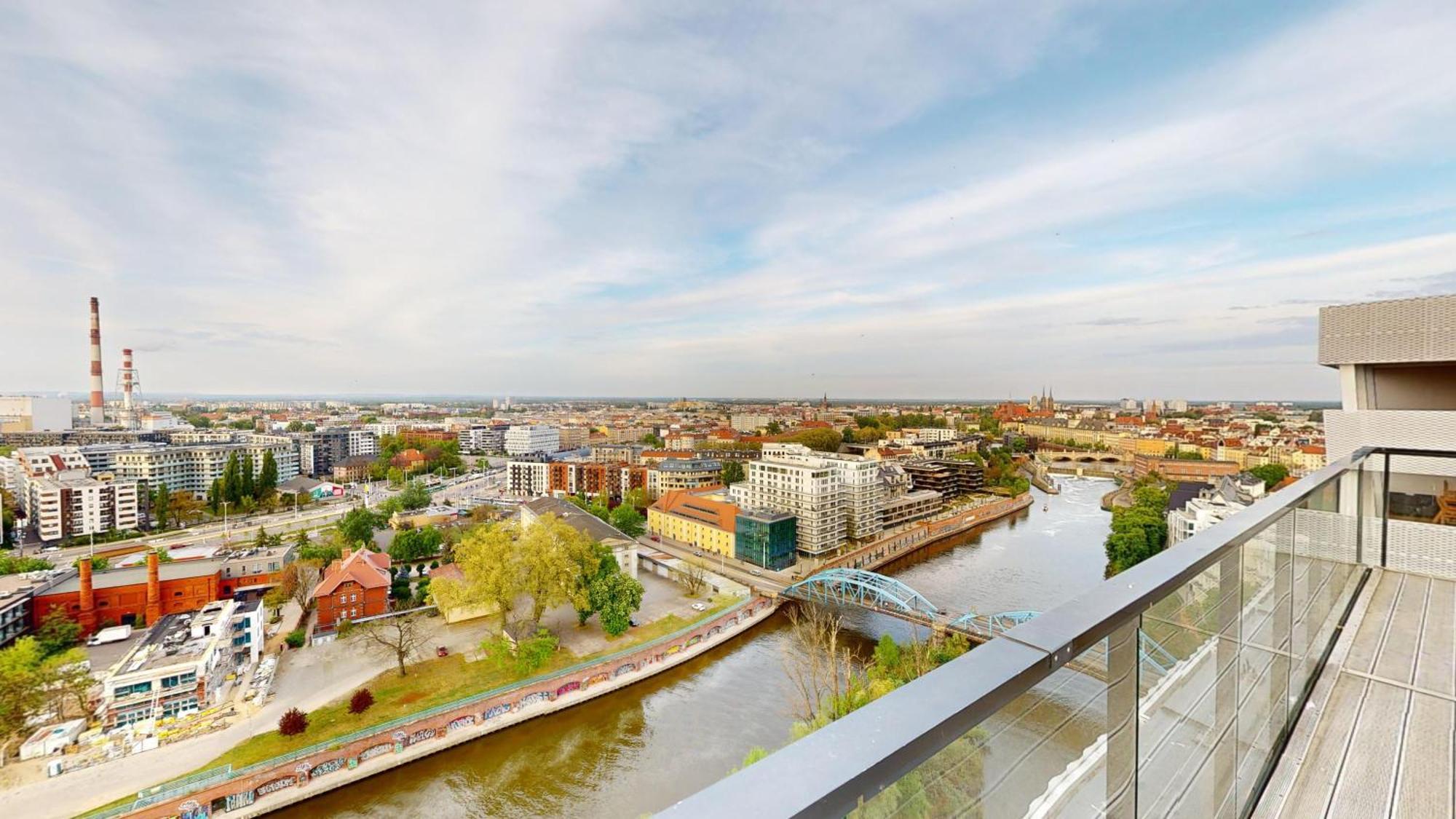 Family House By The River Odra -Panoramic Terrace - 3Room Apartment With 2 Separate Bedrooms And 2 Balconies By Wroapart-Pl- Perfect For Family & Business Stays Wroclaw Dış mekan fotoğraf